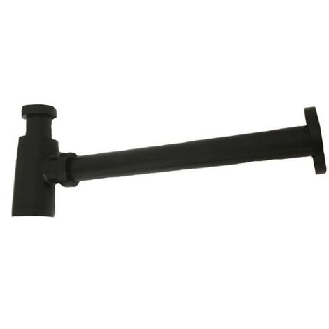 Siphon à tasse noir G1/4 en laiton - Siphon lavabo salle de bain