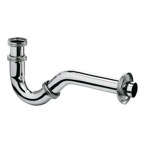 Siphon a tube pour bidet g 1/4 chromée
