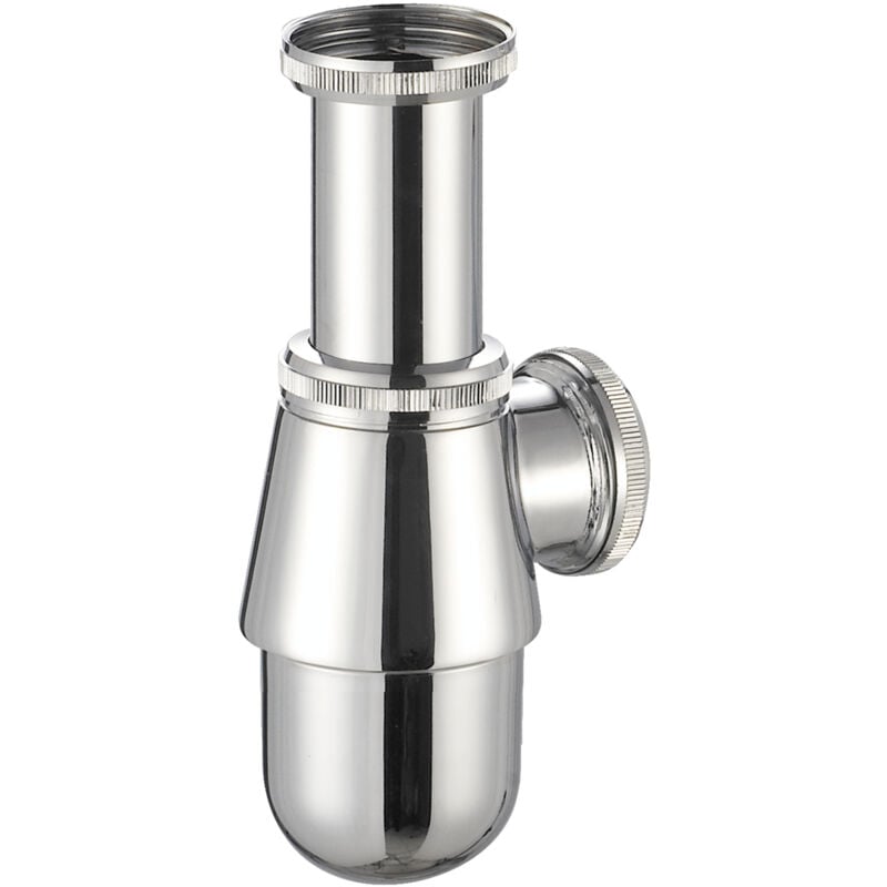 Siphon de bidet - laiton chromé - petit culot - 33 x 42 - alterna a181-c