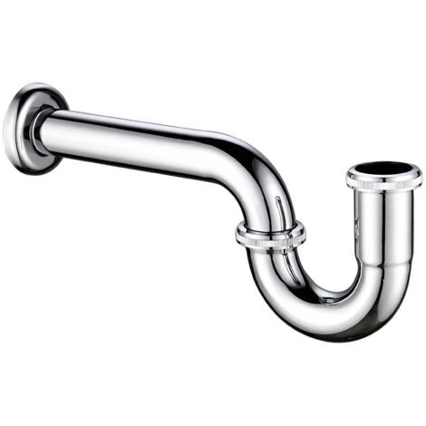Siphon anti-odeurs 1/4'', siphon, tuyau de drainage en U chromé,