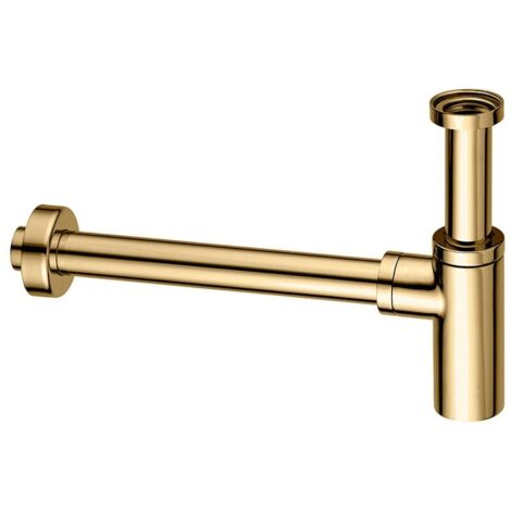 Siphon bouteille 1"1/4 couleur or pour lavabo Paffoni ZACC240HG  Honey Gold