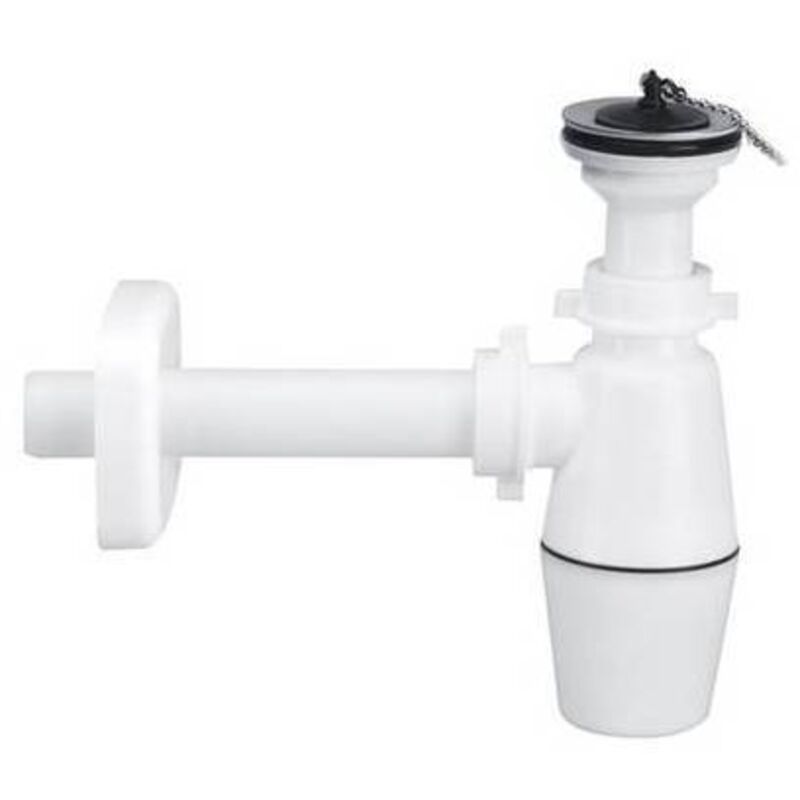 Siphon bouteille pour lavabo avec vidange
