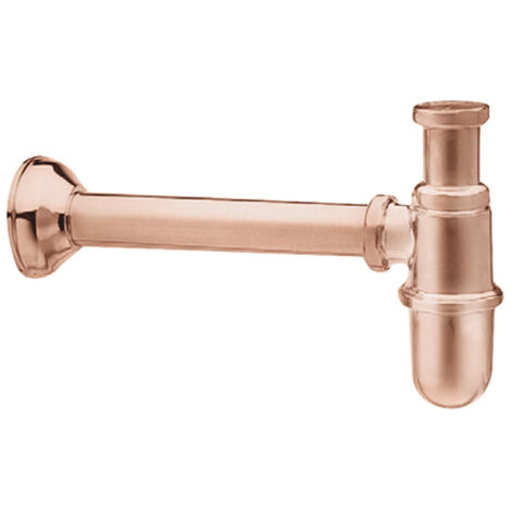 Siphon Bouteille Pour Lavabo Or Rose Brosse Robinetterie VIDAGES - CRISTINA ONDYNA AC36634P