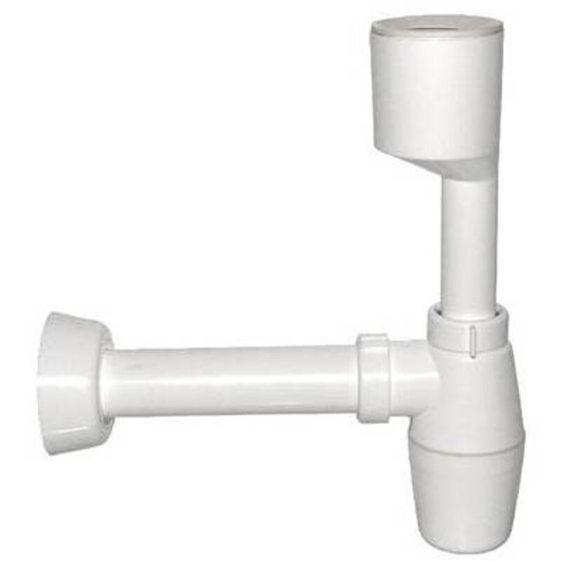 Siphon bouteille pour urinoir blanc