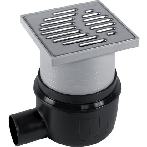 Siphon cadre plastique 150x150 mm DN50 horizontal 302939 - ACO