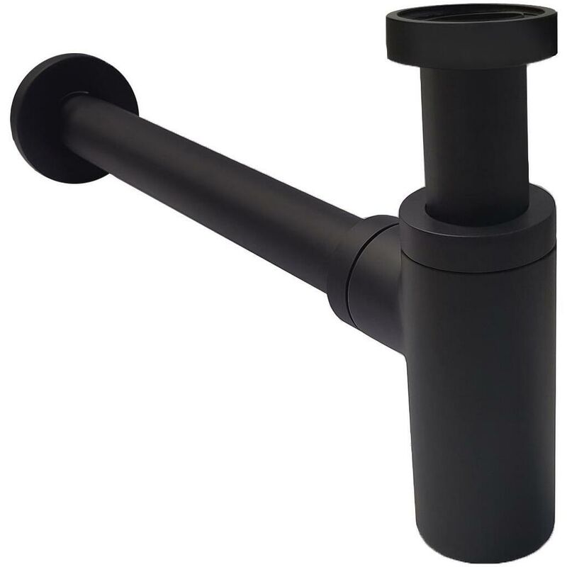 Siphon rond noir découpable D32mm simon