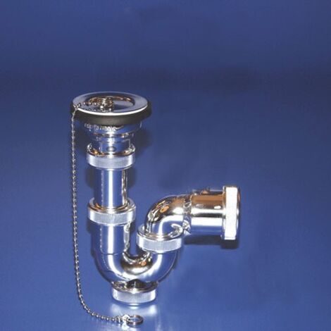 Siphon coudé métallisé t-30-c me 1 1/2
