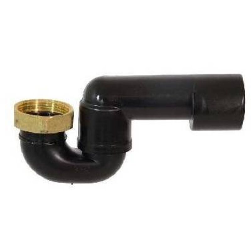 Siphon de baignoire articulé avec écrou en laiton