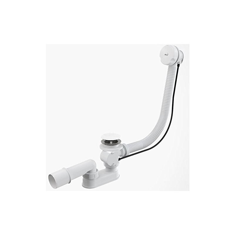 Baignoire baignoire bonde à partir de avec trop-plein blanc longueur 570 mm automatique de câble bowden bouchon grand bonde vida