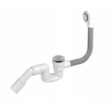 Siphon de baignoire - Click-Clack Chrome nettoyé par le dessus Bathloc