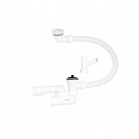 SIPHON DE BAIGNOIRE PLAFOND AVEC SORTIE POUR MACHINE À LAVER, AVEC PASSOIRE - HJ/S2016