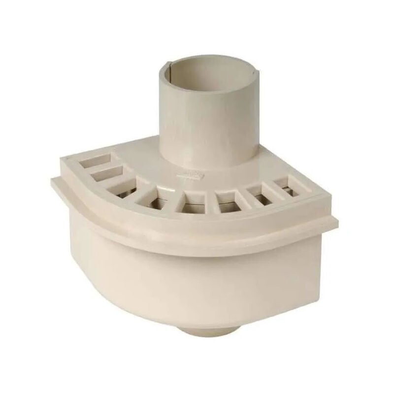 Nicoll - Siphon de balcon d'angle, diamètre 80 mm, sable