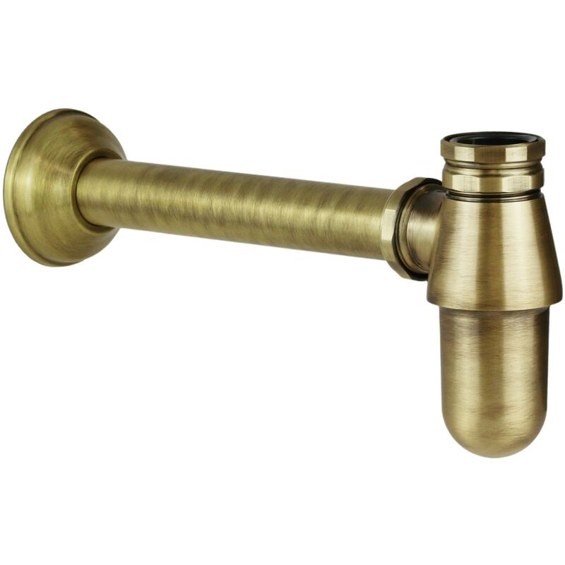Resp Rubinetteria - Siphon bouteille pour lavabo et bidet 1'1/4 Resp 08900700 | Bronze - Bronze