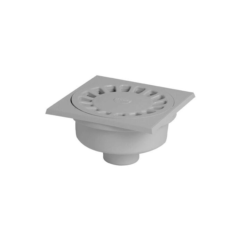 Nicoll - Siphon cour 15x15 sorties 40/50 gris clair