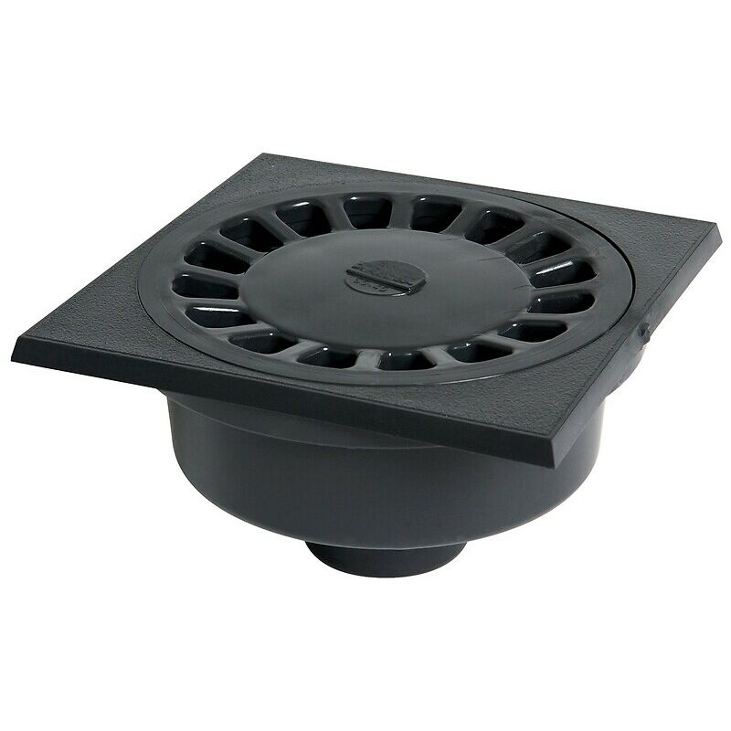 Nicoll - siphon de cour a emboiture exterieure 150x150 sable sortie 40/50