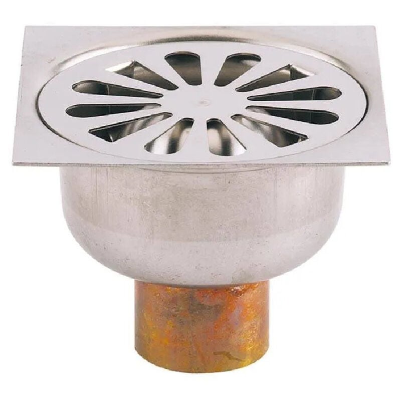 Siphon de cour laiton chromé