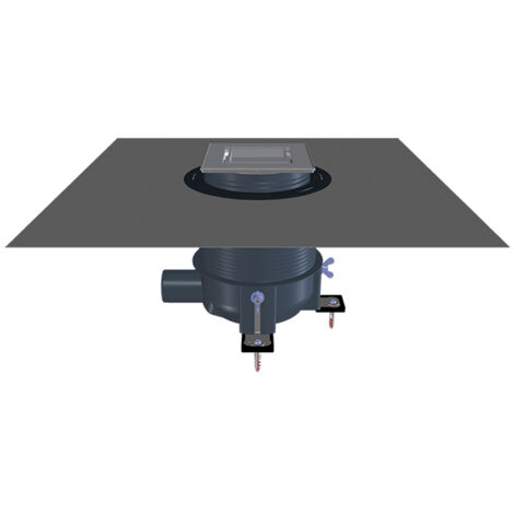 Siphon de douche "Primus-Drain", inclinable, avec kit d'étanchéité et réglage de l'angle.