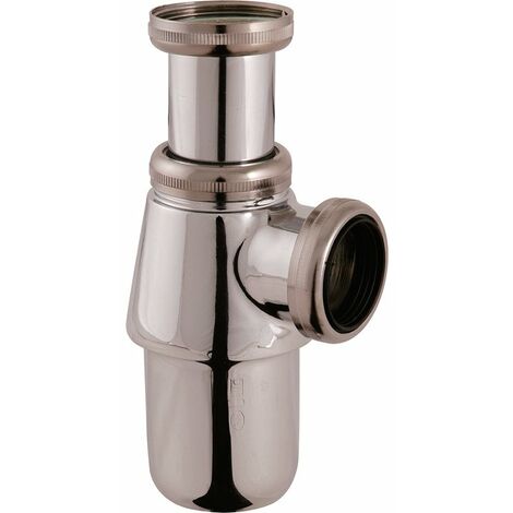 Siphon de lavabo à culot chromé - 1'1/4 - diamètre 32 mm