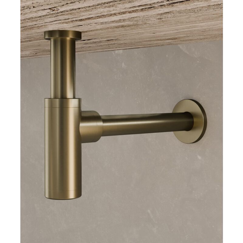 Siphon de lavabo - Doré brossé