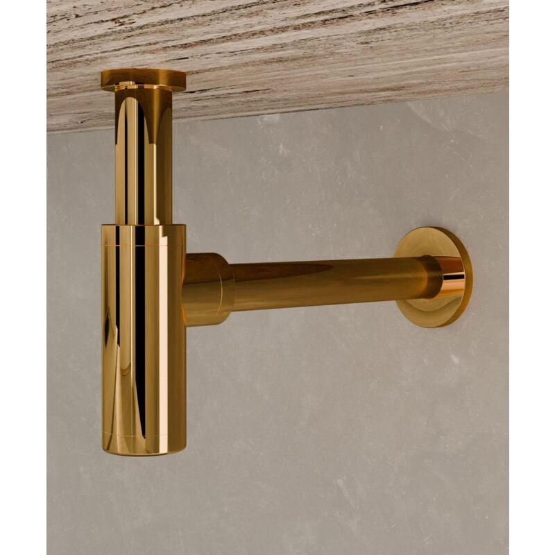 Siphon de lavabo - Doré