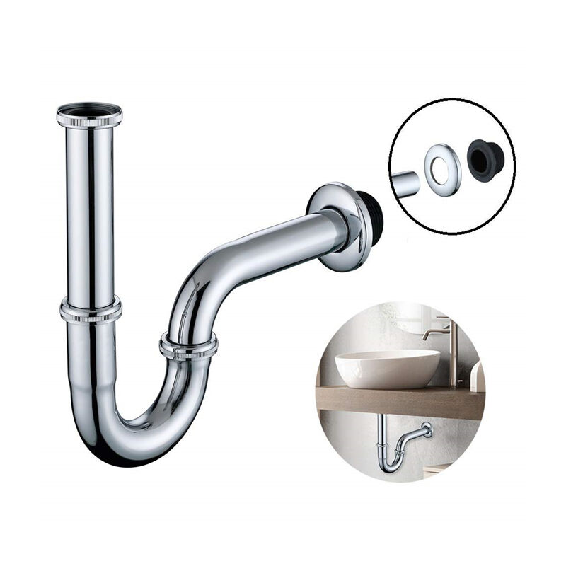  Siphon  de Lavabo  en Acier Inox  Chrom  Siphon  Tube pour 