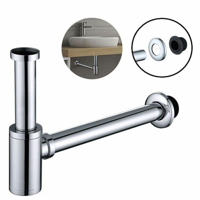 Ayyqh - Siphon de Lavabo en Acier Inox Siphon pour vasque et lavabo hauteur réglable Set de Siphon G1-1-4