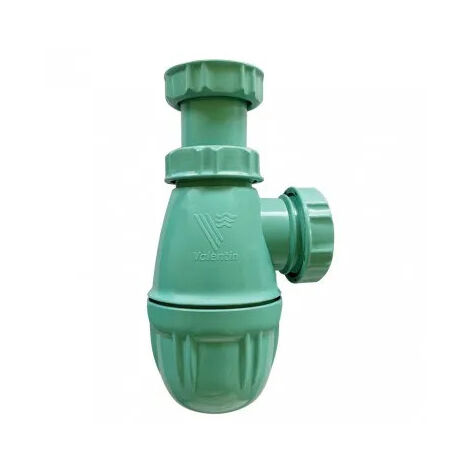 Siphon de lavabo en filet de pêche recyclé OCEAN'UP, hauteur réglable, sortie D. 32 mm, vert