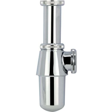 Siphon de lavabo en laiton Ø32 Wirquin 30724027, gris