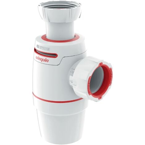 Siphon de lavabo Néo Air Ø32 zéro fuite, Wirquin 30722148, blanc