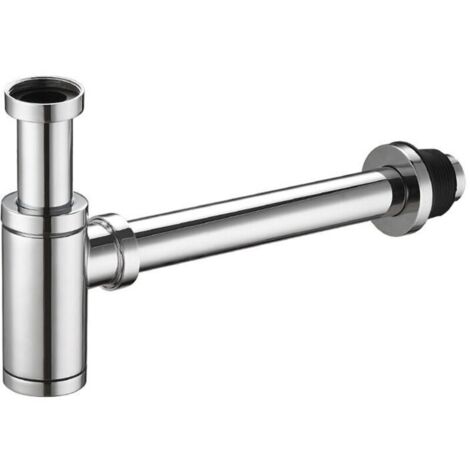 Siphon de lavabo universel design 100% métal chromé