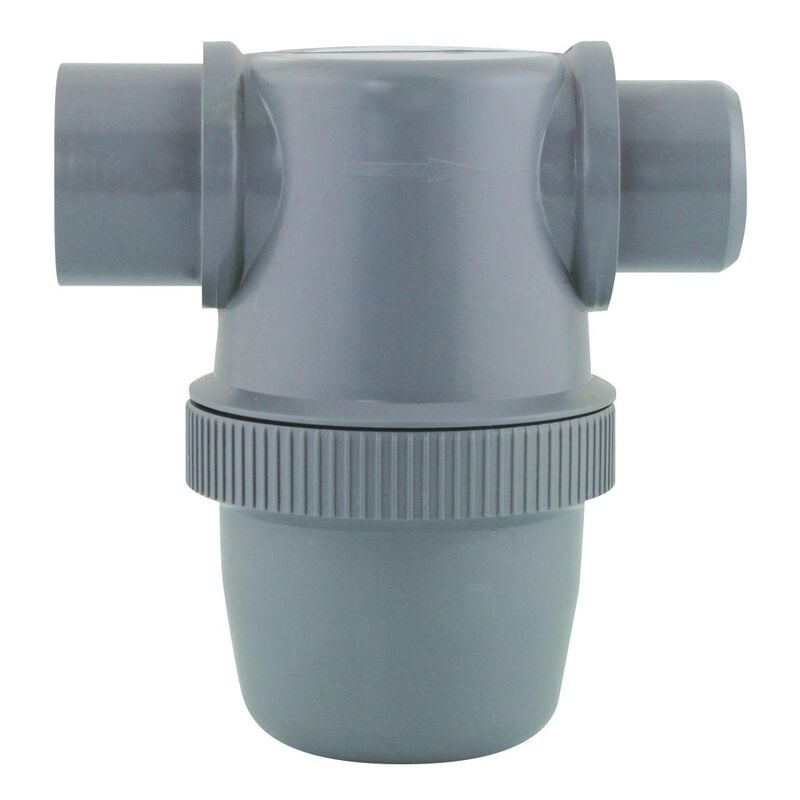 Interplast - Siphon de parcours pvc Ø32 - Fitt - Gris - pvc