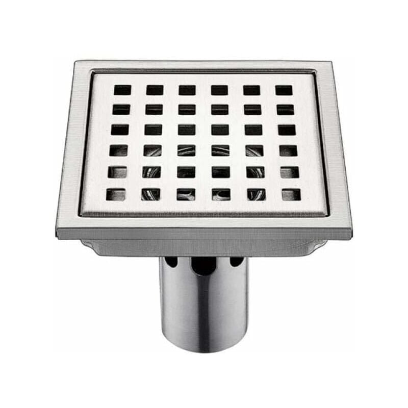 Fei Yu - Siphon De Sol 1 Pcs en Acier Inoxydable Drain15Cm 15Cm Filtre Carré Déodorant Anti Retour Fuite d'eau 15Cmb