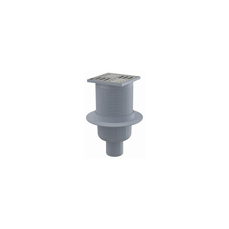 Alcaplast - siphon de sol 105 mm dn 50 vertical en acier inoxydable extra plat alcadrain APV32