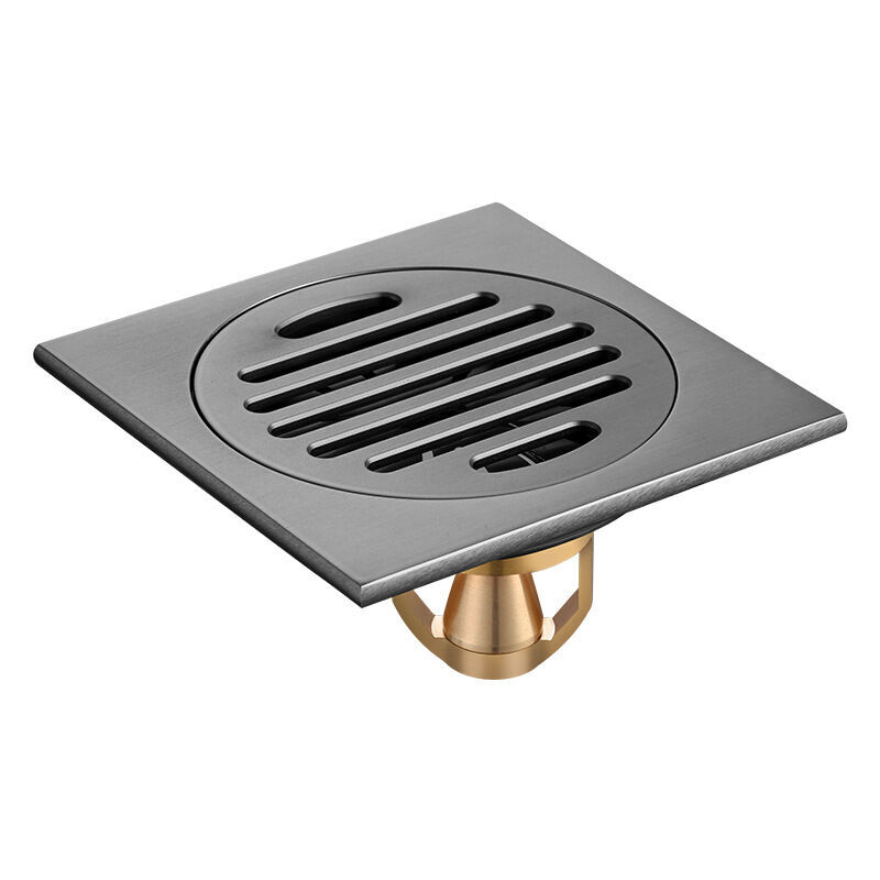 SNQ - Siphon De Sol Baignoire Couvercle De Vidange Amovible pour Salle De Bains Salle De Douche Toilette Carrée Crépine De Jardin Antirouille Acier