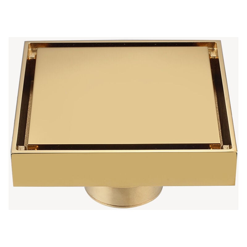 Siphon de sol carré - Doré