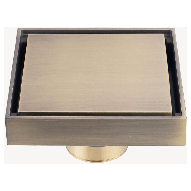 Siphon de sol carré - Bronze