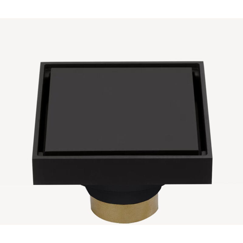 Siphon de sol carré - Noir