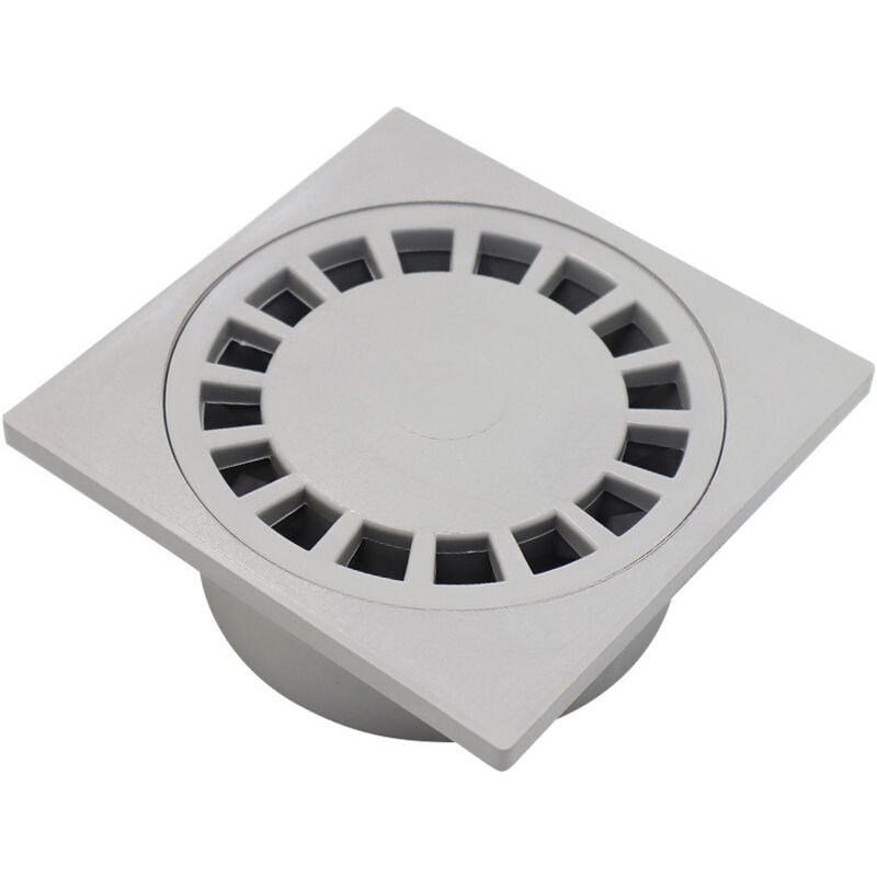 Fei Yu - Siphon de sol carré droit en plastique gris pvc