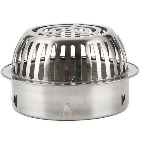 siphon De Sol Convexe En Acier Inoxydable, Tuyau De Balcon 110 (201) 1 Crpine De Drainage, Crpine De Drainage En Acier Inoxydable Pour Bloquer Le