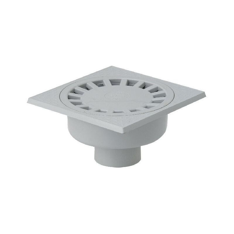 Girpi - Siphon de sol pvc gris sortie verticale Ø300mm 100x110 - XSDCV110