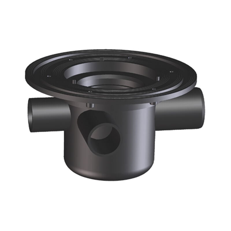 Siphon de sol DN50 avec 3 entrées DN40, disconnecteur, corps seul