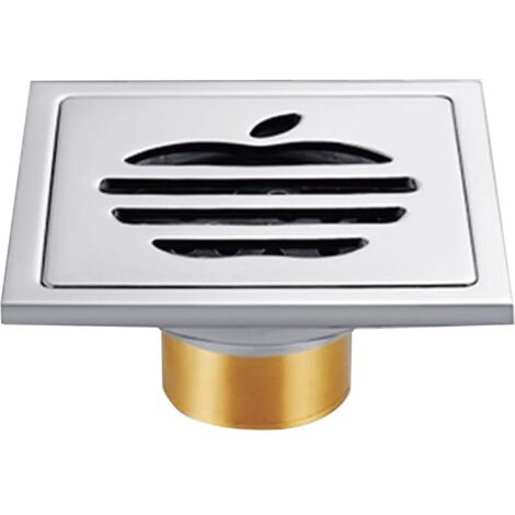 Siphon de Sol, Drain de Douche Carré, 100 mm x 100 mm Siphon de Sol, Siphon de Sol Amovible en Acier Inoxydable, pour Salle de Bain et Salle de Douche. (10x10cm)