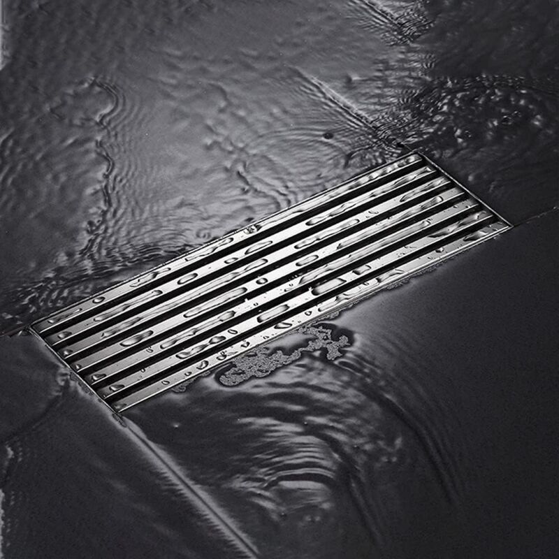 Siphon de Sol en Acier Inoxydable Drain de Plancher de Douche pour Balcon Cuisine Salle de Bain 1030CM-