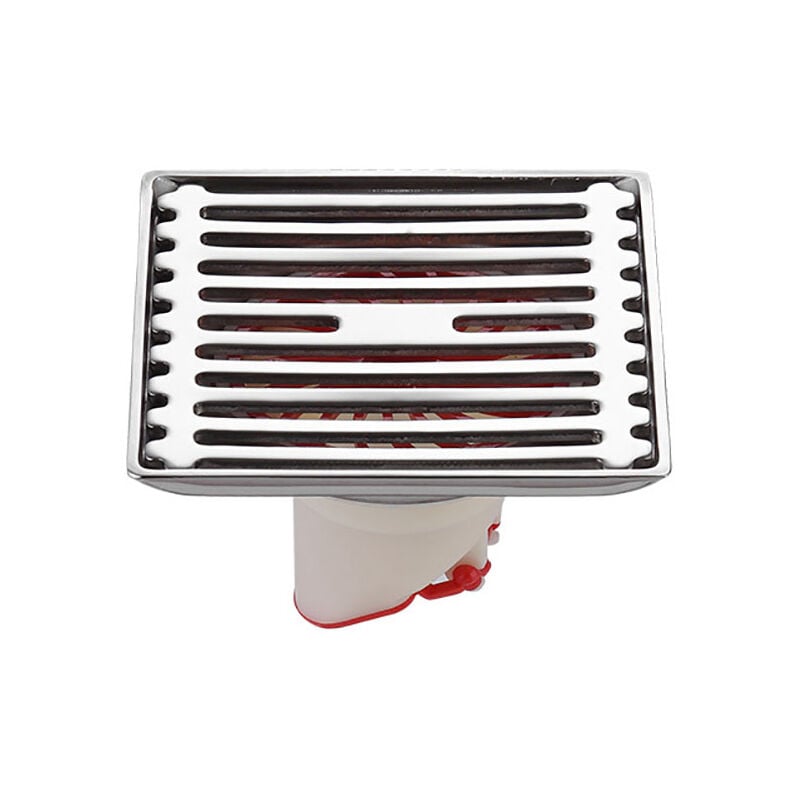 Siphon de Sol en Acier Inoxydable, Siphon de Sol pour Machine à Laver Anti-Clog de Déodorant de Salle de Bain, Plastique, droit