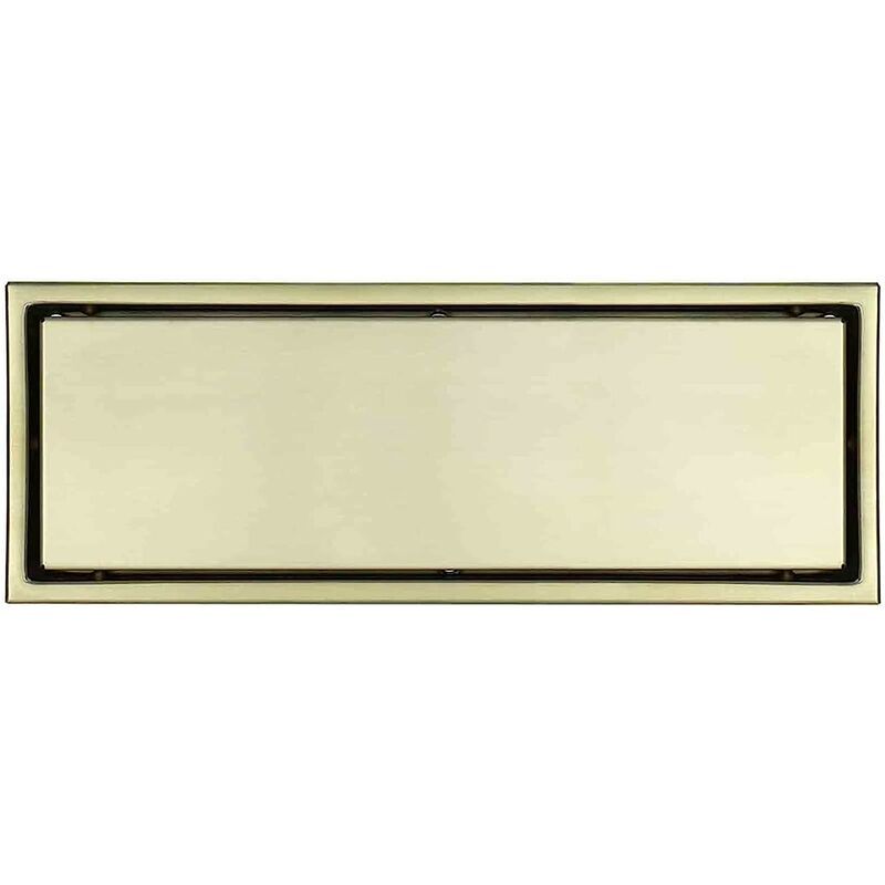 Siphon de sol en inox Siphon de sol de douche linéaire rectangulaire avec accessoires d'évacuation