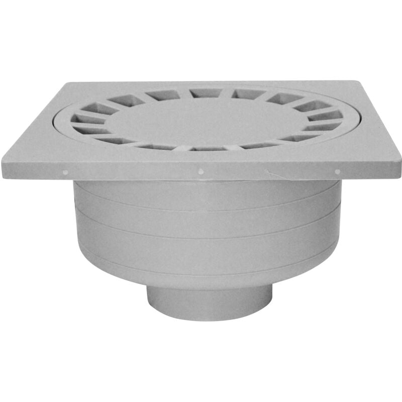 Jardibric - Siphon de Cour 300 x 300 mm – Gris – Protection Contre l'Abrasion, le Gel et les Produits Chimiques