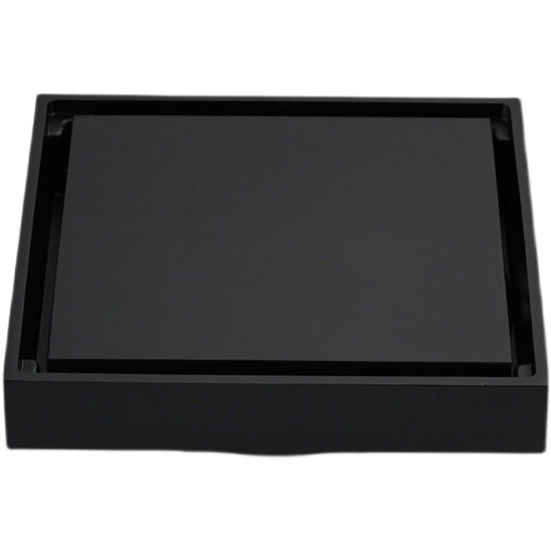 Siphon de sol encastré noir