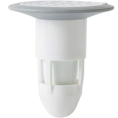 Siphon de Sol Filtre d'égout, Bouchon d'égout, connecteurs Anti-odeurs pour Le Drainage du Sol de la Douche pour Salle de Bain Pas de Filtre adapté aux fuites de Bain-Cuisine tuyaux (Blanc)