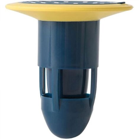 Siphon de Sol Filtre d'égout Bouchon d'égout connecteurs Anti-odeurs pour Le Drainage du Sol de la Douche pour Salle de Bain Pas de Filtre adapté aux fuites de Bain-Cuisine tuyaux (Bleu)
