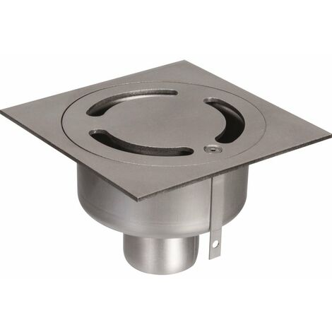 Siphon de sol inox 150 x 150 mm – Installation sur sol carrelé, béton, résine – Conforme norme NF EN 1253 – ACO